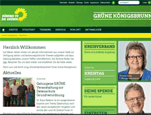 Tablet Screenshot of gruene-koenigsbrunn.de